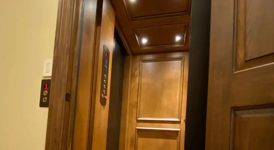 There are many types of home elevators, here is just one.